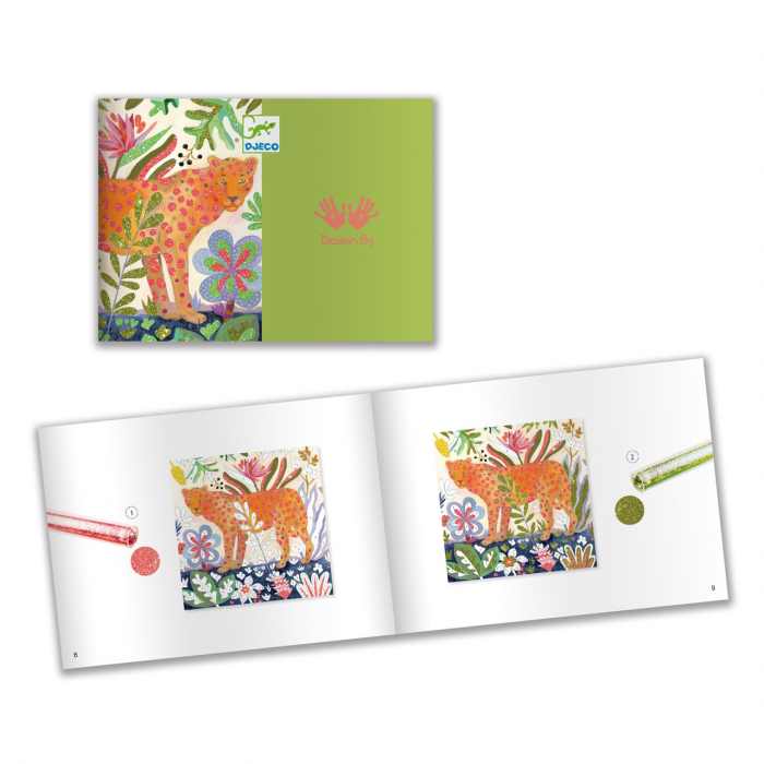 Atelier creativ cu sclipici Tropico, Djeco [9]