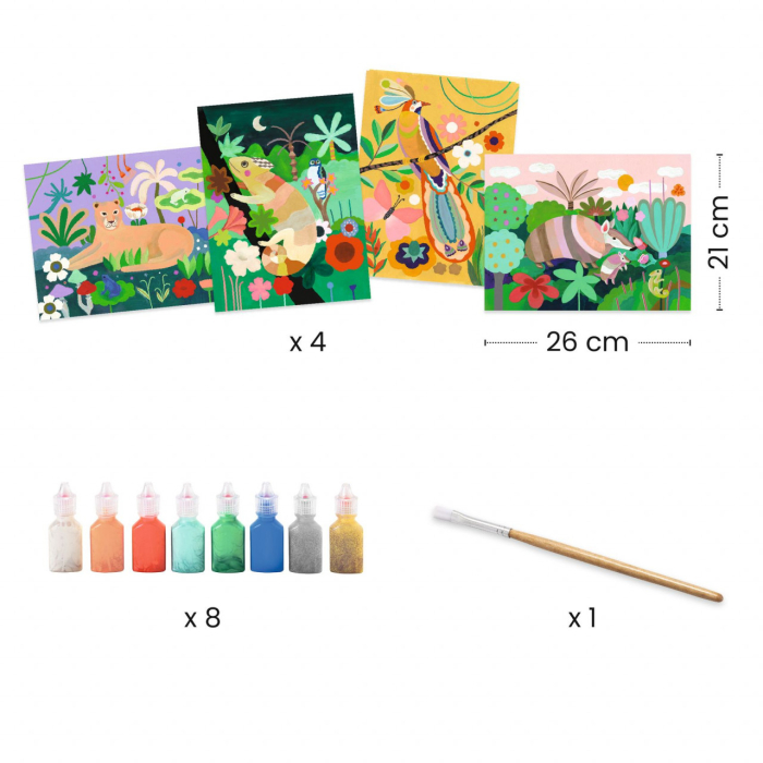 Atelier de pictura Padurea tropicala, Djeco [6]