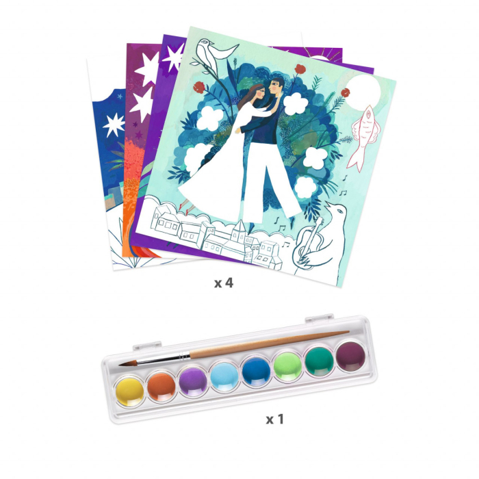 Atelier de pictura Suprarealist Inspired by Marc Chagall, Djeco [6]