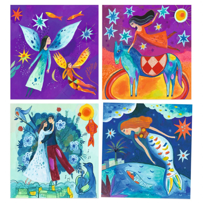 Atelier de pictura Suprarealist Inspired by Marc Chagall, Djeco [9]