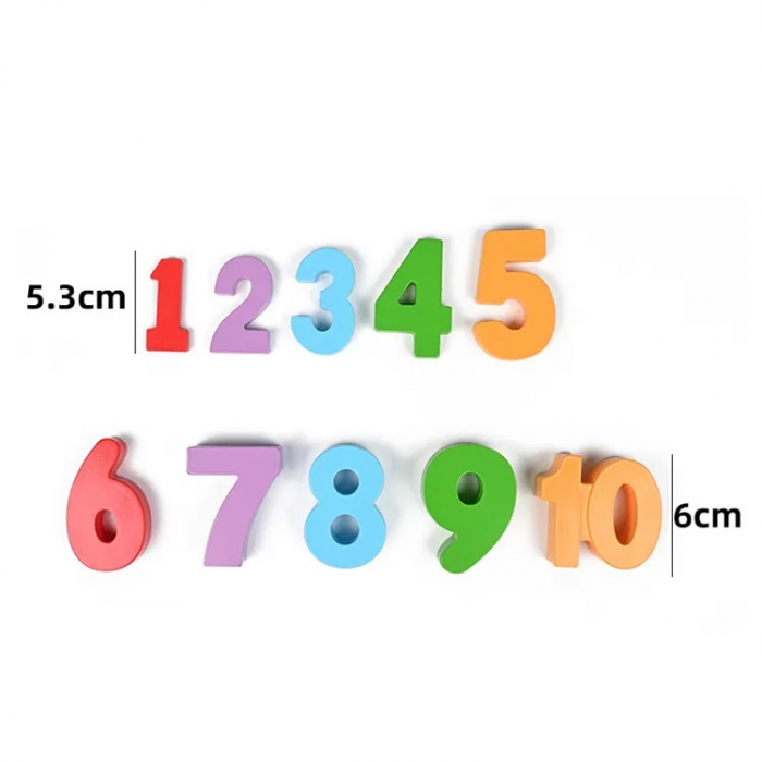 Balanta Ursulet, Invata matematica, Jucarie educativa STEM pentru copii si joc de invatare a numerelor, Lemn, Montessori, 3 ani+, EduJucarii [6]