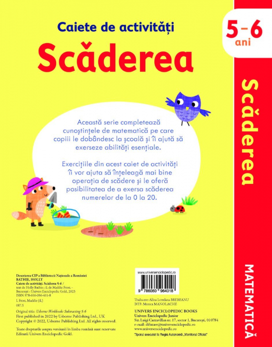 Caiete de activitati. Scaderea 5-6 ani (Usborne) [6]