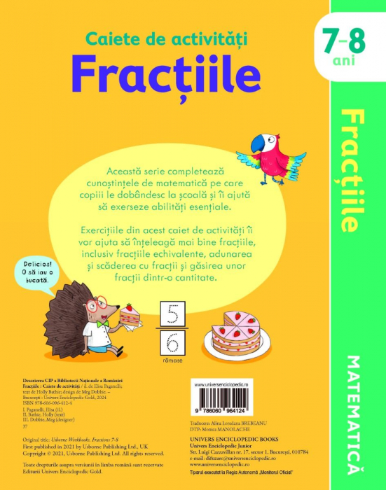 Caiete de activitati. Fractiile 7-8 ani (Usborne) [6]