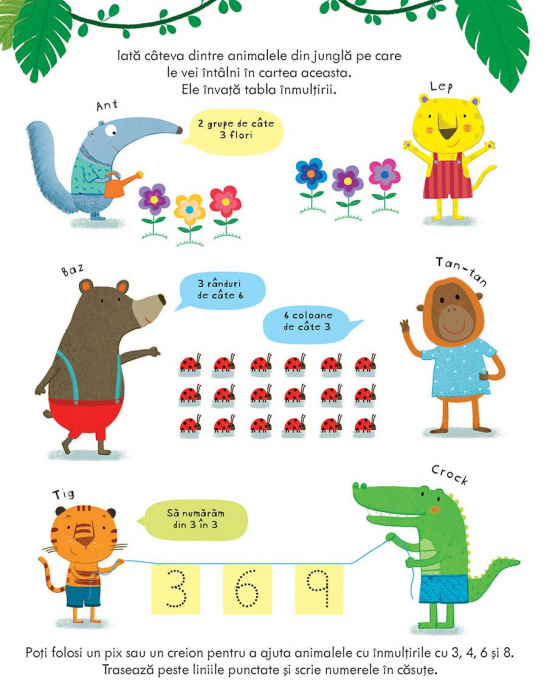 Caiete de activitati. Tabla inmultirii 6-7 ani (Usborne) [3]