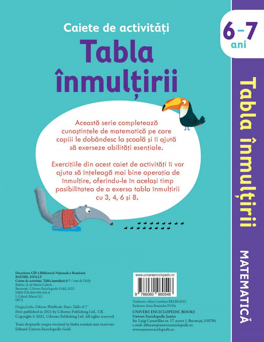Caiete de activitati. Tabla inmultirii 6-7 ani (Usborne) [6]
