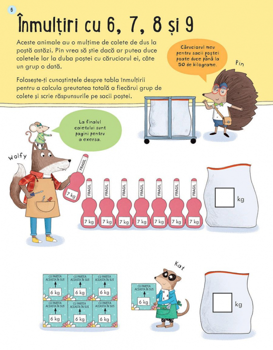 Caiete de activitati. Inmultirea 7-8 ani (Usborne) [4]