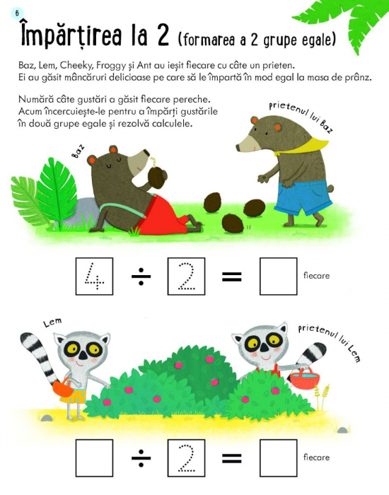 Caiete de activitati. Impartirea 6-7 ani (Usborne) [4]