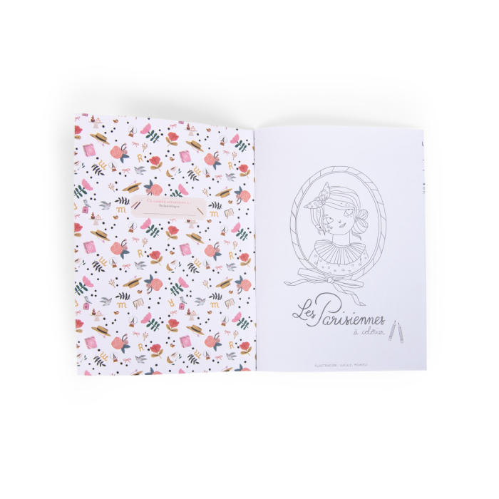Carte de colorat Domnisoare pariziene, Moulin Roty [2]