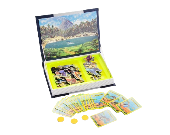 Carte magnetica Puzzle Dinozauri, 75 piese, + 3 ani [4]
