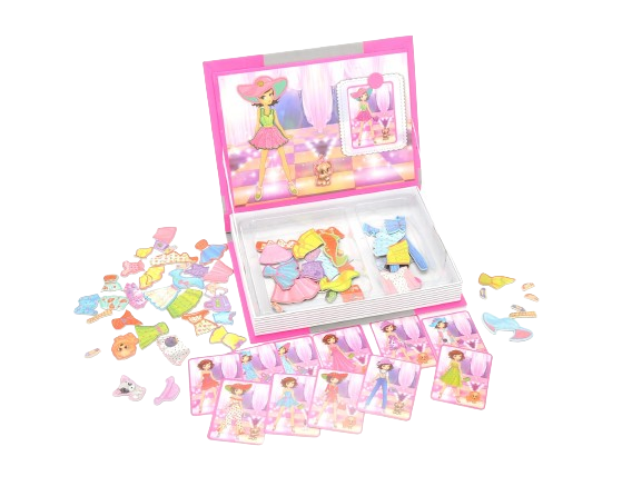 Carte magnetica Puzzle Imbraca Printesa, 85 piese, + 3 ani [5]