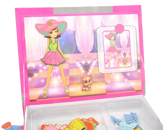 Carte magnetica Puzzle Imbraca Printesa, 85 piese, + 3 ani [6]
