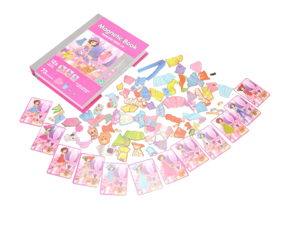 Carte magnetica Puzzle Imbraca Printesa, 85 piese, + 3 ani [8]