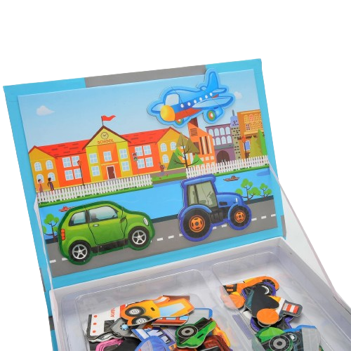 Carte magnetica Trafic Puzzle, 77 piese, + 3 ani [4]
