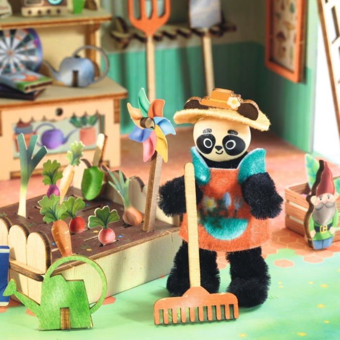 Casuta miniaturala de asamblat si colorat Olive , Djeco [7]