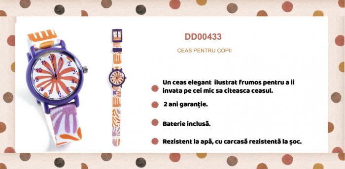 Ceas de mana Frunze colorate, Djeco [7]