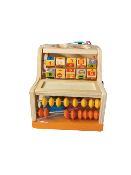 Centru de activitati 5 in 1, Camion din lemn, Montessori, 3 ani, multicolor, 3 ani+, Edujucarii [4]