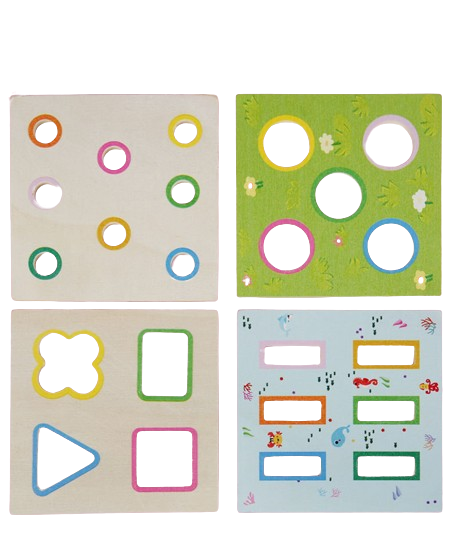 Centru din lemn educativ Montessori, Cub activitati bebelusi 8 in 1, forme geometrice, viermisori, pestisori, morcovi, sireturi, ceas, morcovi, 3 ani + [7]