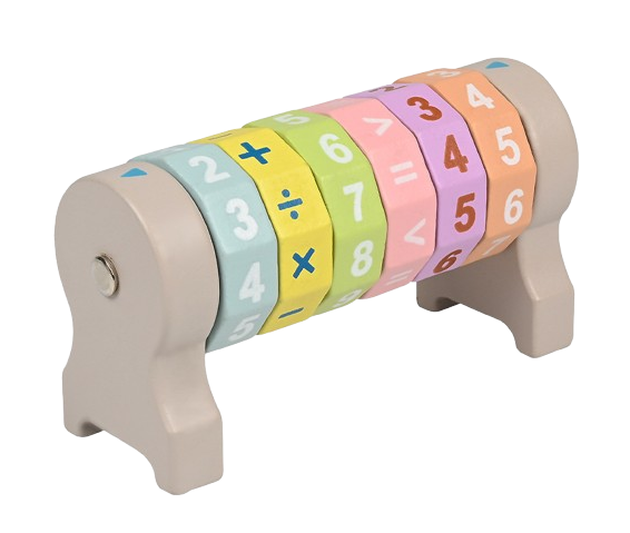 Cilindru educativ din lemn, Joc de învățare a matematicii, 3 ani +, EduJucarii [1]