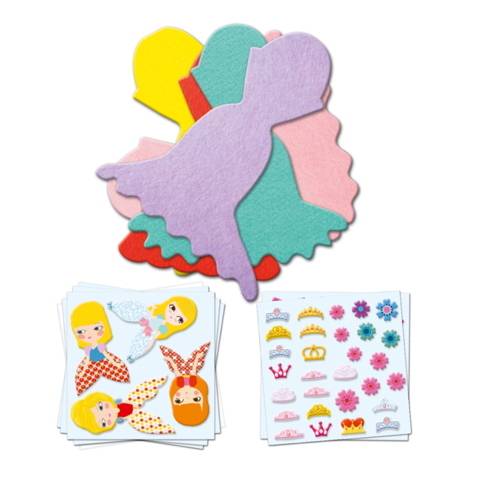 Colaje cu fetru Iubesc printesele, Djeco [10]