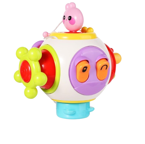 Cub cu activitati pentru Copii, 6 in 1, spinner rotativ, ABS, Multicolor, EduJucarii, 12 luni+ [1]