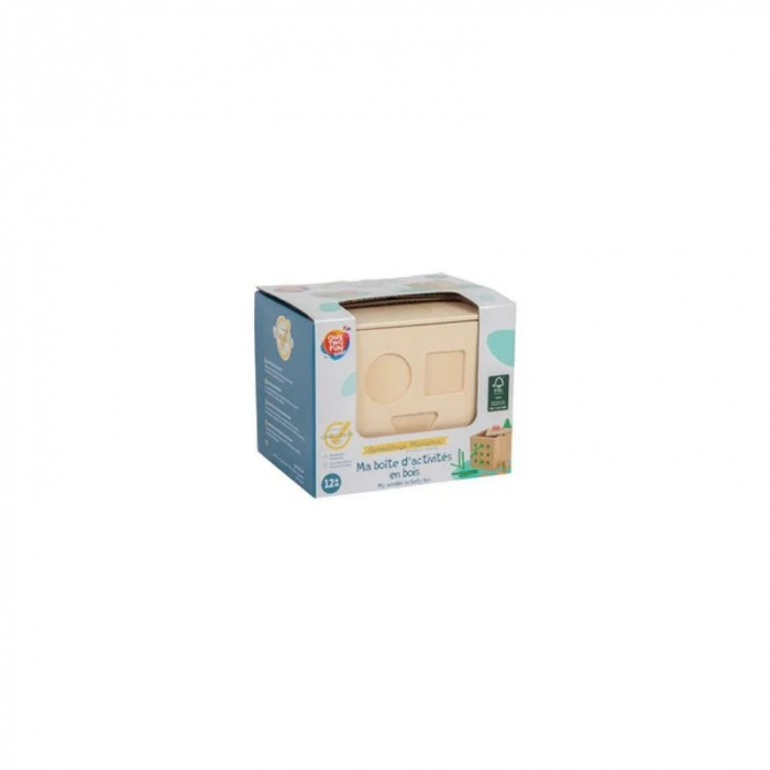 Cub de activitati Montessori cu forme geometrice, 12 luni + [5]