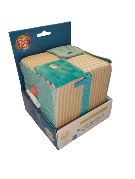 Cub de jucarie bebelusi pentru dezvoltare motricitate, 12 luni+, 15x15x15 cm [4]