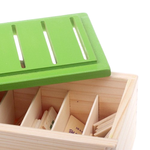 Cutie de clasificare a cunostintelor, lemn, Sortator Montessori pentru Dezvoltarea Gandirii Copilului, 3 ani+, EduJucarii [5]