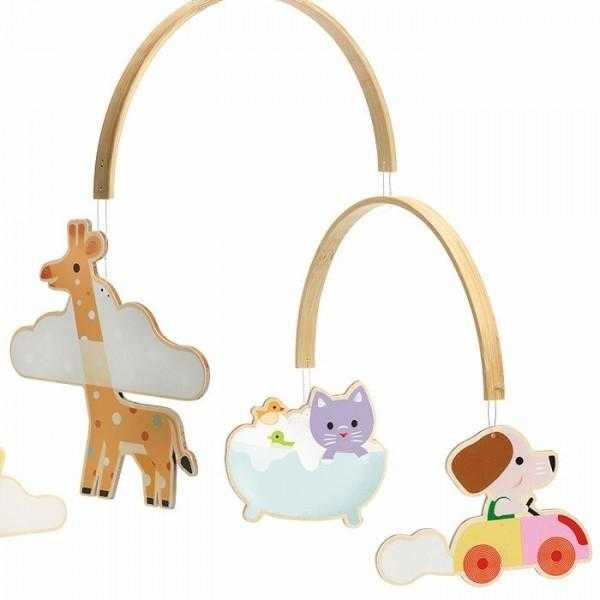 Decoratie mobila lemn camera copilului Animalute, Djeco [4]