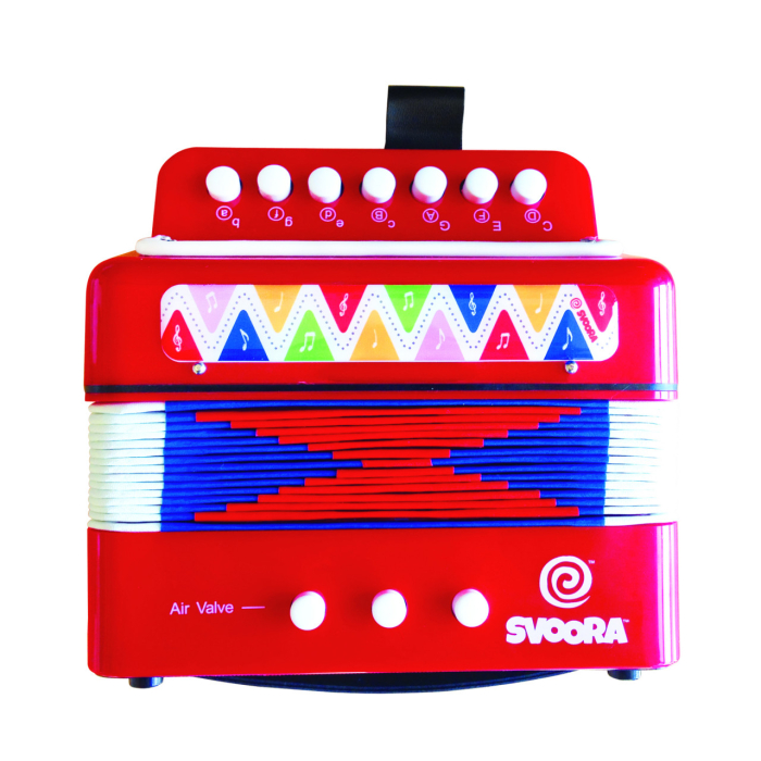 Instrument muzical acordeon rosu, Svoora [4]