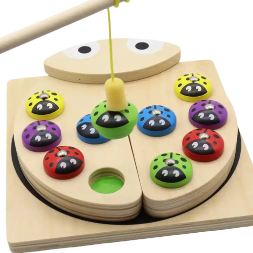 Joc 2 in 1  de pescuit si sortare,  Montessori, Gargarita, 2 ani+ [4]