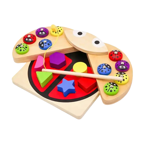 Joc 2 in 1  de pescuit si sortare,  Montessori, Gargarita, 2 ani+ [9]