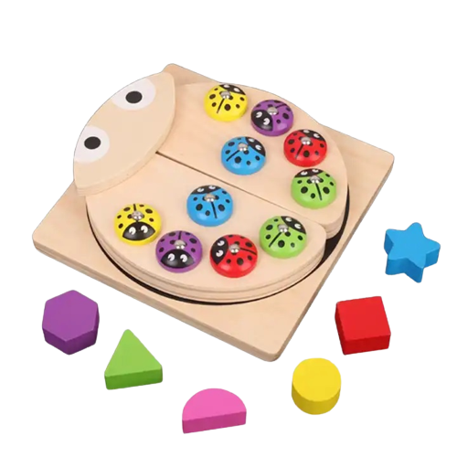 Joc 2 in 1  de pescuit si sortare,  Montessori, Gargarita, 2 ani+ [11]