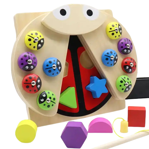 Joc 2 in 1  de pescuit si sortare,  Montessori, Gargarita, 2 ani+ [3]