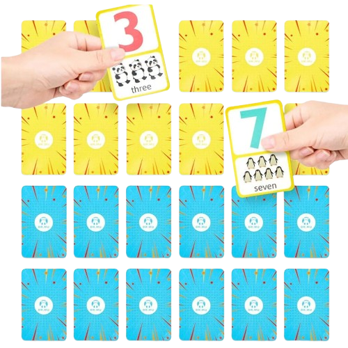 Joc aritmetic cu carduri, pioni si zaruri, Number sense, 5 in 1, 3 ani+, EduJucarii [2]