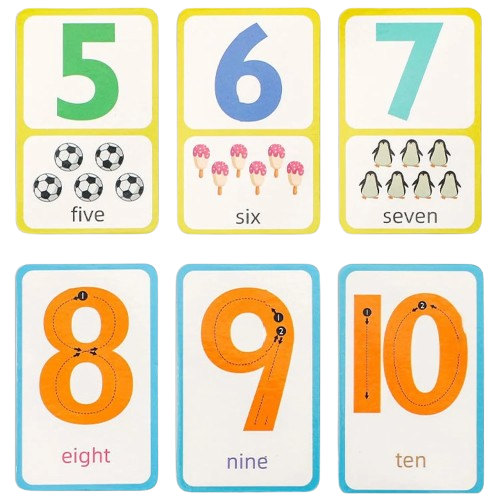 Joc aritmetic cu carduri, pioni si zaruri, Number sense, 5 in 1, 3 ani+, EduJucarii [3]