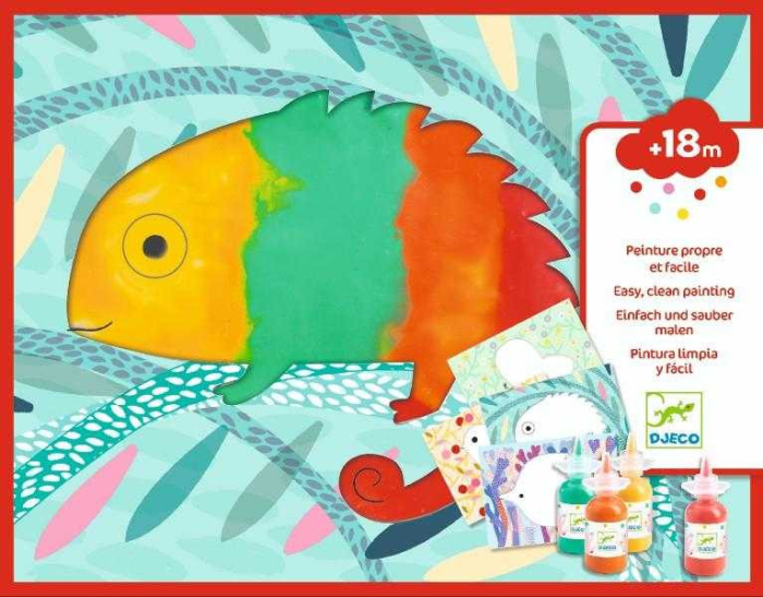 Joc creativ Bebe apasa si picteaza, Djeco [3]