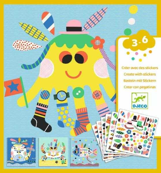 Joc creativ colaje Creaturi marine, Djeco [2]