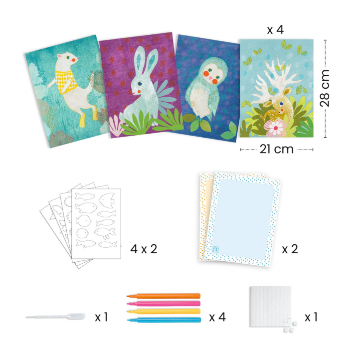 Joc creativ de decorat cu hartie, Djeco [6]