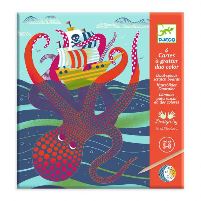 Joc creativ de razuit Fauna marina, Djeco [2]