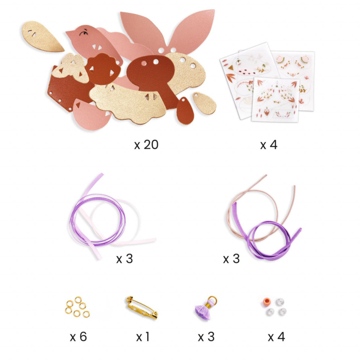 Joc creativ DIY Bijuterii Miss Rosefinch, Djeco [10]