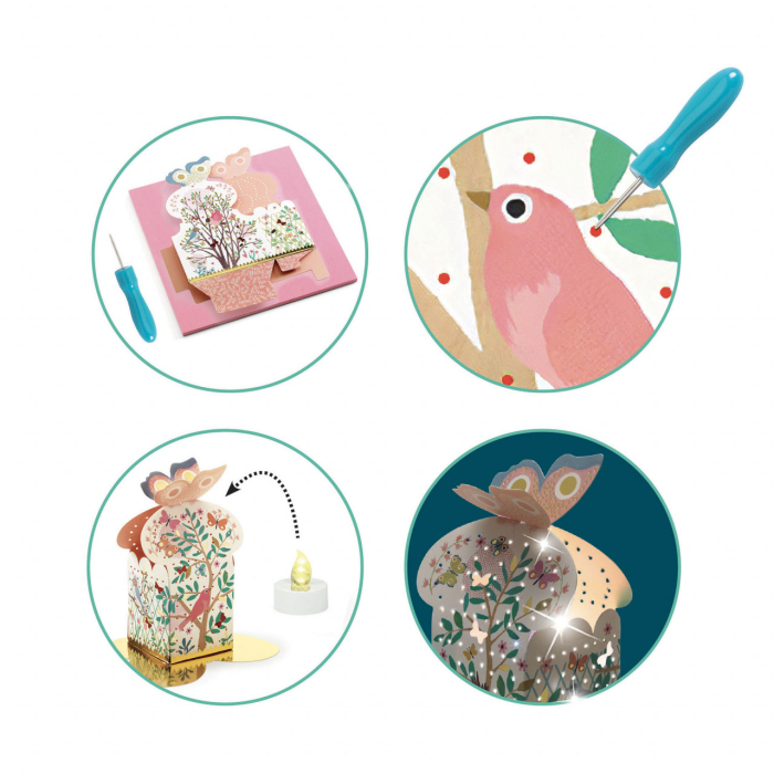 Joc creativ DIY felinar Lumini si umbre, Djeco [6]