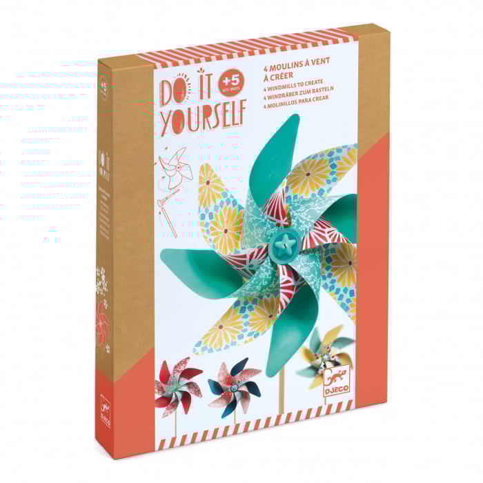 Joc creativ DIY Moristi de vant model cu flori, Djeco [1]