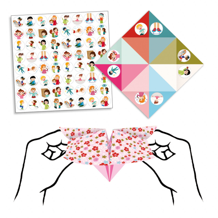 Joc creativ Initiere origami roz, Djeco [10]