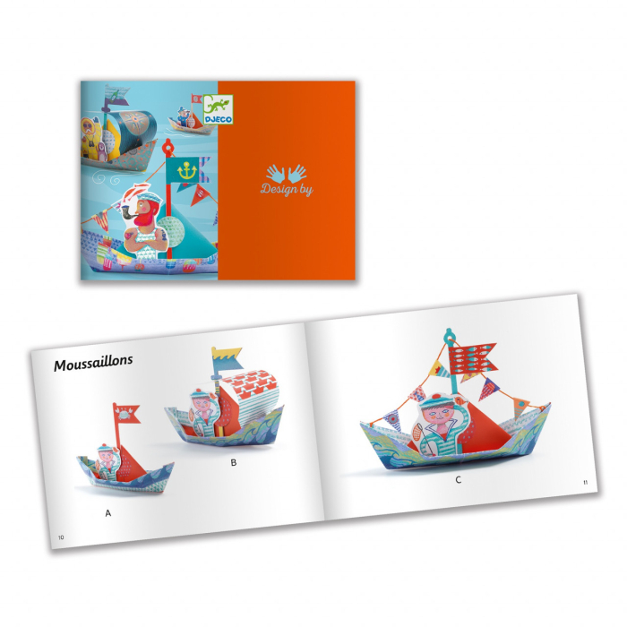 Joc creativ origami Construim barcute, Djeco [9]