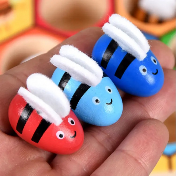 Joc de asociere si dexteritate fagure de albine, 3 ani, Edujucarii [11]