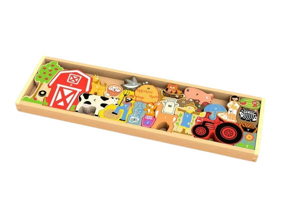 Joc de imbinare din lemn, tetris ferma animalelor [4]