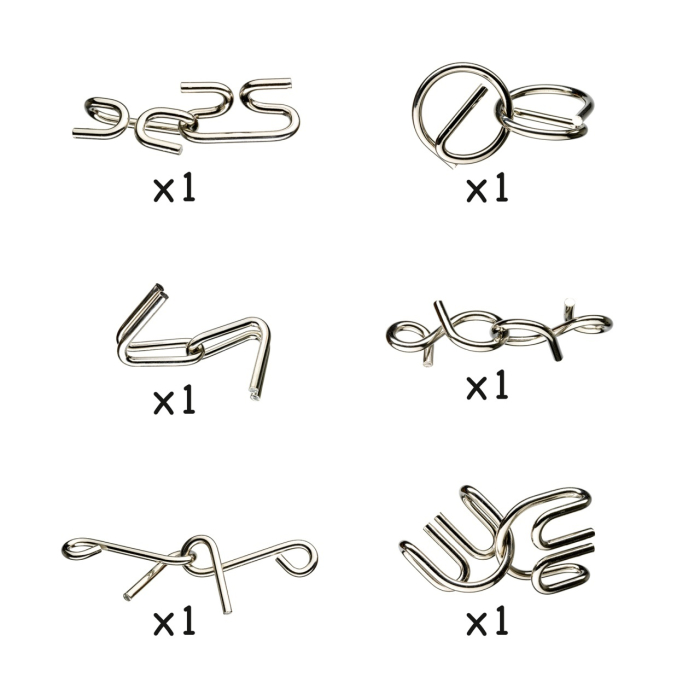 Joc de logica Crazix 6 jocuri metalice, Djeco [4]