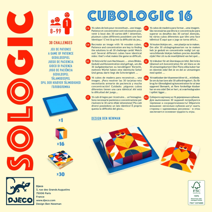 Joc de logica Cubologic 16, Djeco [9]