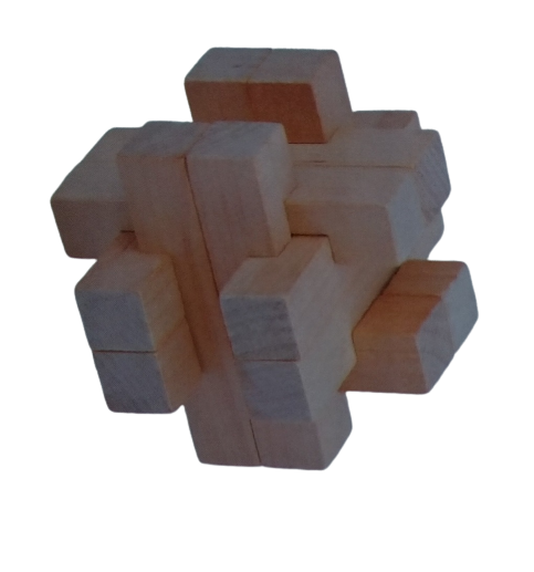 Joc de logica IQ, Set 6 piese, Lu Ban Lock, Demonteaza si monteaza [5]