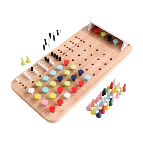 Joc de Memorie si Inteligenta, Mastermind pentru Copii si Adulti, Montessori, 146 piese, + 7 ani, EduJucarii [1]